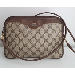 Gucci Crossbody Tasche Braun Leder