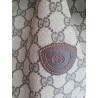Gucci Beuteltasche Canvas Braun Leder