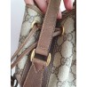 Gucci Beuteltasche Canvas Braun Leder