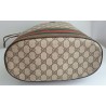 Gucci Beuteltasche Canvas Braun Leder