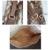 Gucci Beuteltasche Canvas Braun Leder