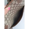Gucci Schultertasche Supreme Tote Bag Gross GG Braun Leder