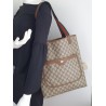 Gucci Schultertasche Supreme Tote Bag Gross GG Braun Leder