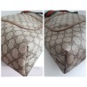 Gucci Schultertasche Supreme Tote Bag Gross GG Braun Leder
