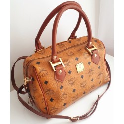 MCM Speedy Boston 25 Heritage Cognac Canvas.