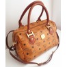 MCM Speedy Boston 25 Heritage Cognac Canvas.