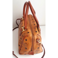 MCM Speedy Boston 25 Heritage Cognac Canvas.