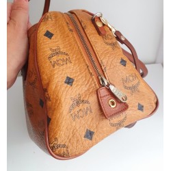 MCM Speedy Boston 25 Heritage Cognac Canvas.