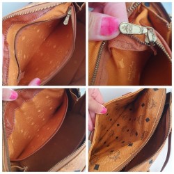 MCM Speedy Boston 25 Heritage Cognac Canvas.