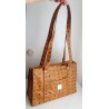 MCM Shopper Medium Heritage Cognac Canvas.