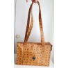 MCM Shopper Medium Heritage Cognac Canvas.
