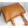 MCM Shopper Medium Heritage Cognac Canvas.
