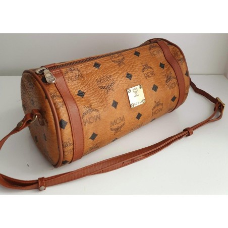 MCM Crossbody Rund Vintage Cognac Canvas
