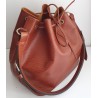 Louis Vuitton Petit Sac Noe Epi Leder Cognac mit D-Ring.