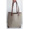 Gucci Schultertasche Supreme Tote Bag GG Braun Leder