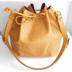 Louis Vuitton Petit Sac Noe Gelb Epi Leder.
