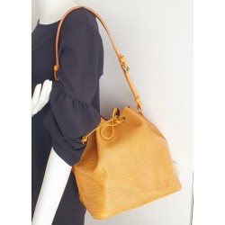 Louis Vuitton Petit Sac Noe Gelb Epi Leder.