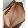 Gucci Neccesaire/Crossbody Tasche Leder Canvas Braun