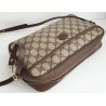 Gucci Neccesaire/Crossbody Tasche Leder Canvas Braun