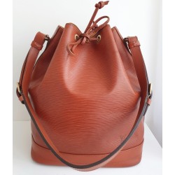 Louis Vuitton Grand Sac Noé Epi Leder Cognac Braun.