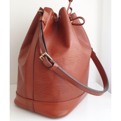 Louis Vuitton Grand Sac Noé Epi Leder Cognac Braun.