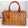 MCM Speedy Boston 30 Heritage Cognac Canvas.