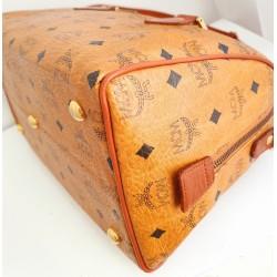 MCM Speedy Boston 30 Heritage Cognac Canvas.