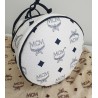 MCM Beuteltasche Klein Weiss-Dunkel