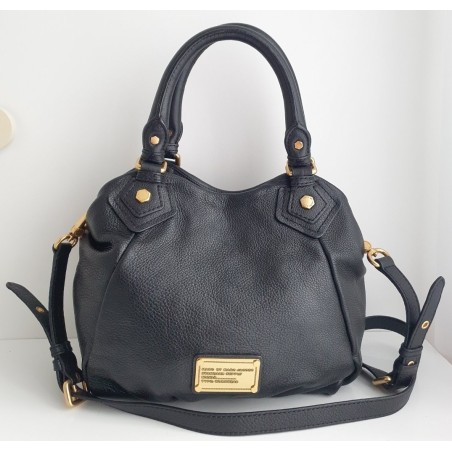 Marc Jacobs Henkel/Umhängetasche Medium Soft Leder Schwarz