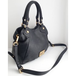 Marc Jacobs Henkel/Umhängetasche Medium Soft Leder Schwarz