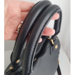 Marc Jacobs Henkel/Umhängetasche Medium Soft Leder Schwarz